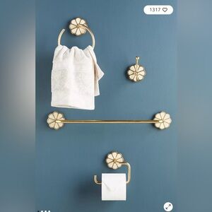 Anthropologie Brass Towel Bar